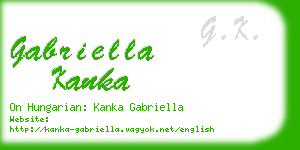 gabriella kanka business card